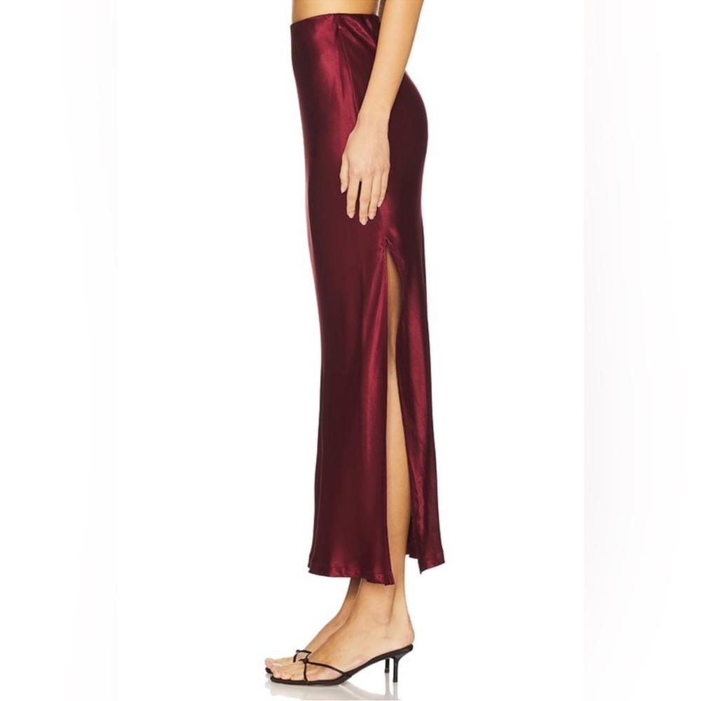Enza Costa Ruby Satin Maxi Skirt - Picture 2 of 7